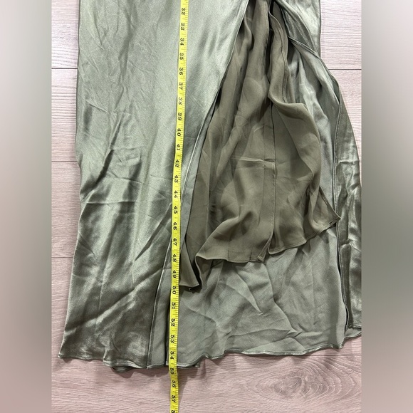 Fashion Nova Special Date Satin Maxi Dress - Olive - Picture 12 of 15